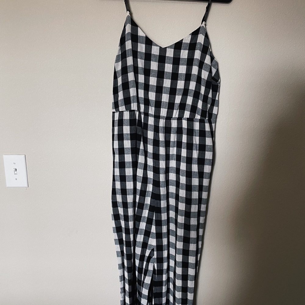 Madewell Gingham Jumpsuit